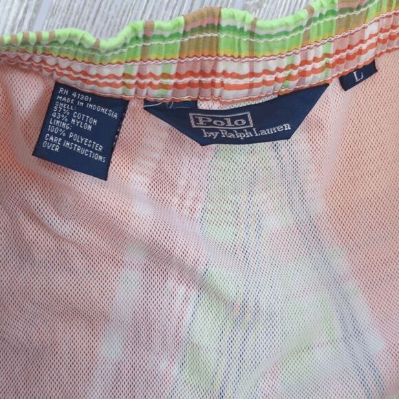 VTG Polo by Ralph Lauren Men's Large Swim Trunks Bathing Suit Mesh Lined Shorts - Picture 6 of 8